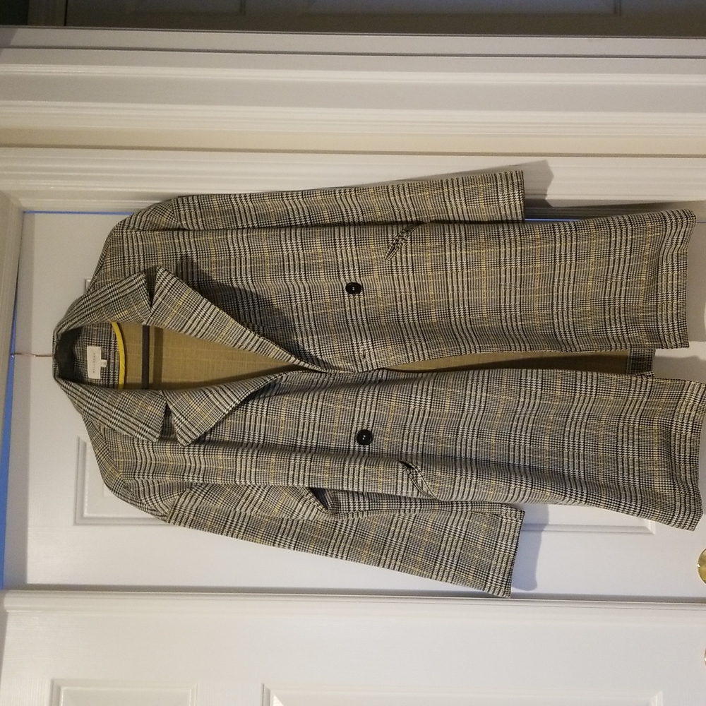 Melloday Jacket houndstooth with gold accent